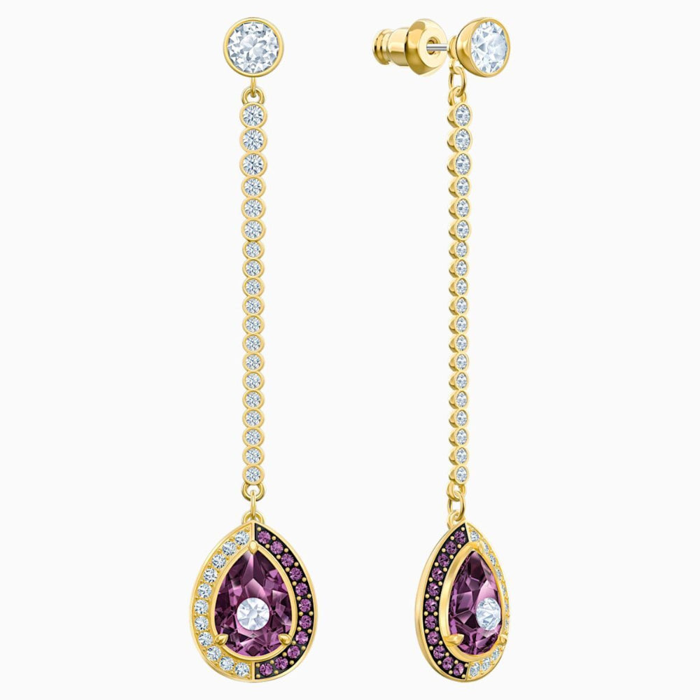 Swarovski Baroque Drop Earrings Purple | Earrings | Women Earrings | Womens Swarovski Baroque Drop Earrings Purple | Earrings | Women Earrings | Womens