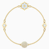 Swarovski Remix Collection Snowflake Strand White Gold-Tone Size M