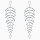 Swarovski,Polar Bestiary Chandelier Pierced Earrings,White,One Size