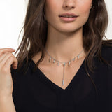 قلادة ( القطب) من سواروفسكي ، باللون الأبيض، مقاس واحد