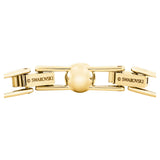 Swarovski Angelic Bracelet Round cut, White, Gold-tone Plated Medium