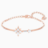 Swarovski Symbolic Bangle White Rhodium Platedwhite Rose-Gold Tone Size M