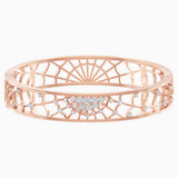 Swarovski Precisely Cuff White Rose-Gold Tone Size M