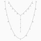 عقد سواروفسكي اللون ابيض 