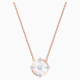 Swarovski,North Necklace,White, Rose-Gold Tone,One Size