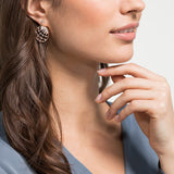 Swarovski,Precisely Drop Pierced Earrings,White, Rose-Gold Tone,One Size