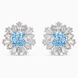 Swarovski,Sunshine Pierced Earrings,Blue,One Size