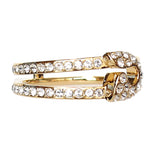 Swarovski So Cool Pin Ring Gold Tone