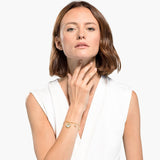 Swarovski Shine Coins Bracelet Light Multi-Ed Gold-Tone Size M