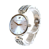 Swarovski Dream Rock Watch Metal Bracelet  Silver Tone