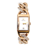 سواروفسكي، ساعة كوكتيل ، سوار معدني ، لون ذهبي ، ذهبي فاتح ، مقاس واحد