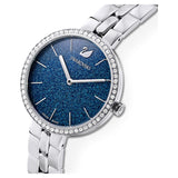 ساعة سواروفسكي كوزموبوليتان للنساء بسوار معدني باللون الأزرق