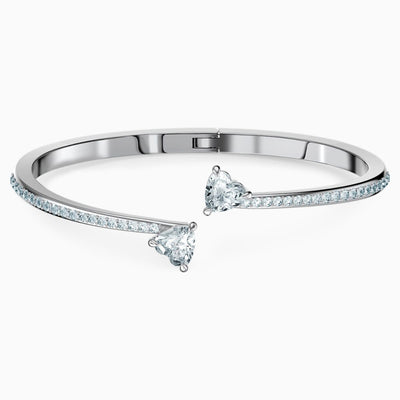 Swarovski Attract Soul Heart Bangle White Size M