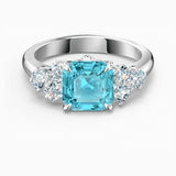 Swarovski Sparkling Ring Aqua