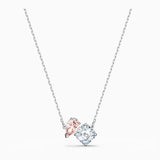 قلادة جذابة، من سواروفسكي باللون الوردي، مقاس واحد