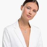 Swarovski,Dazzling Swan Necklace, Blue,One Size