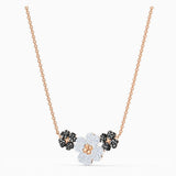 Swarovski,Latisha Set,Black, Rose-Gold Tone ,One Size