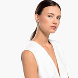 Swarovski,One Stud Pierced Earrings, Blue,One Size