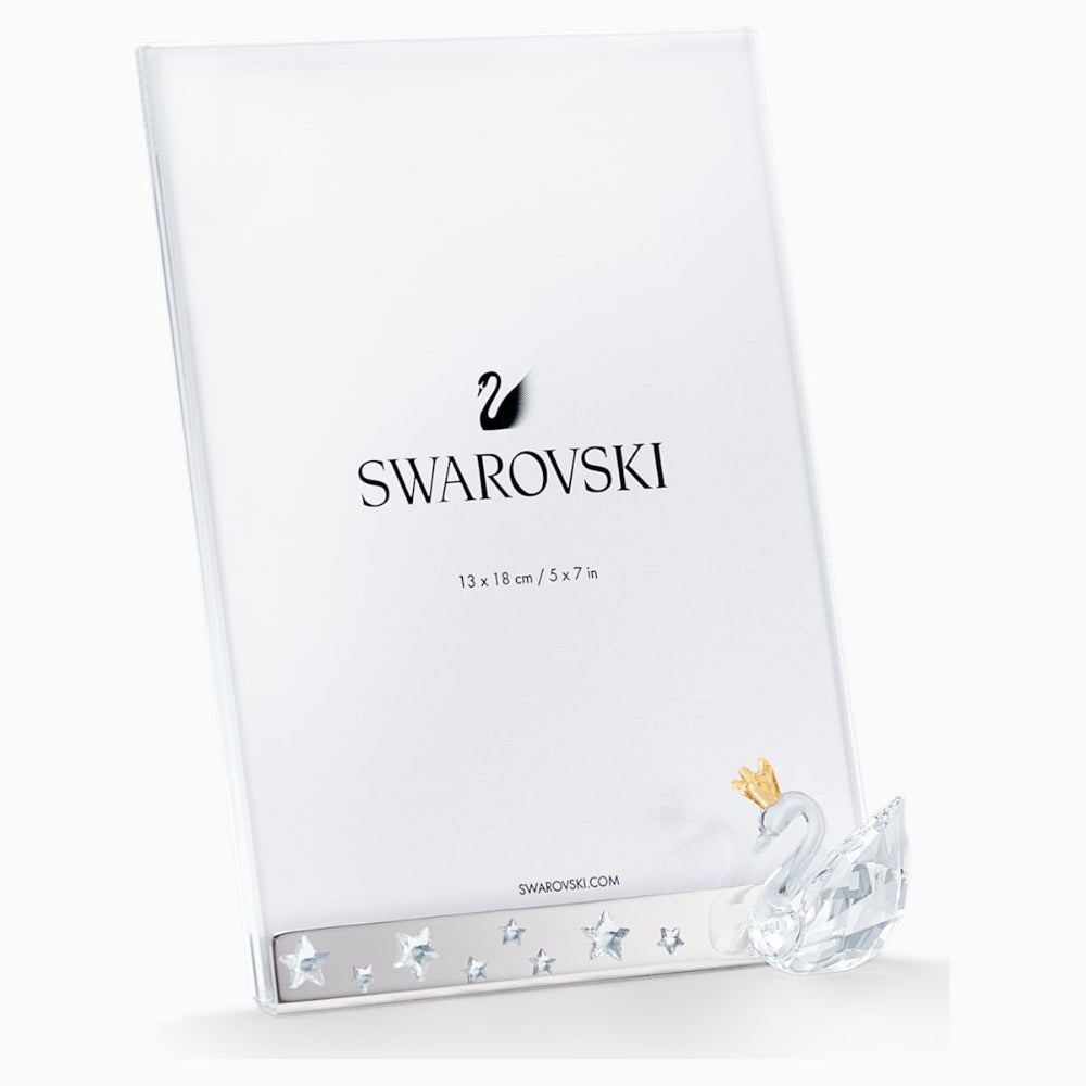Swarovski Swan Picture Frame White – Blue Salon