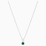 Swarovski Attract Trilogy Round Pendant Green