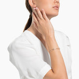 Swarovski Lifelong Bangle White Rose-Gold Tone Size M