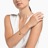 Swarovski Ginger Bangle Gray Rose-Gold Tone Size M