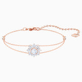 Swarovski Sunshine Bracelet White Rose-Gold Tone Medium Size M