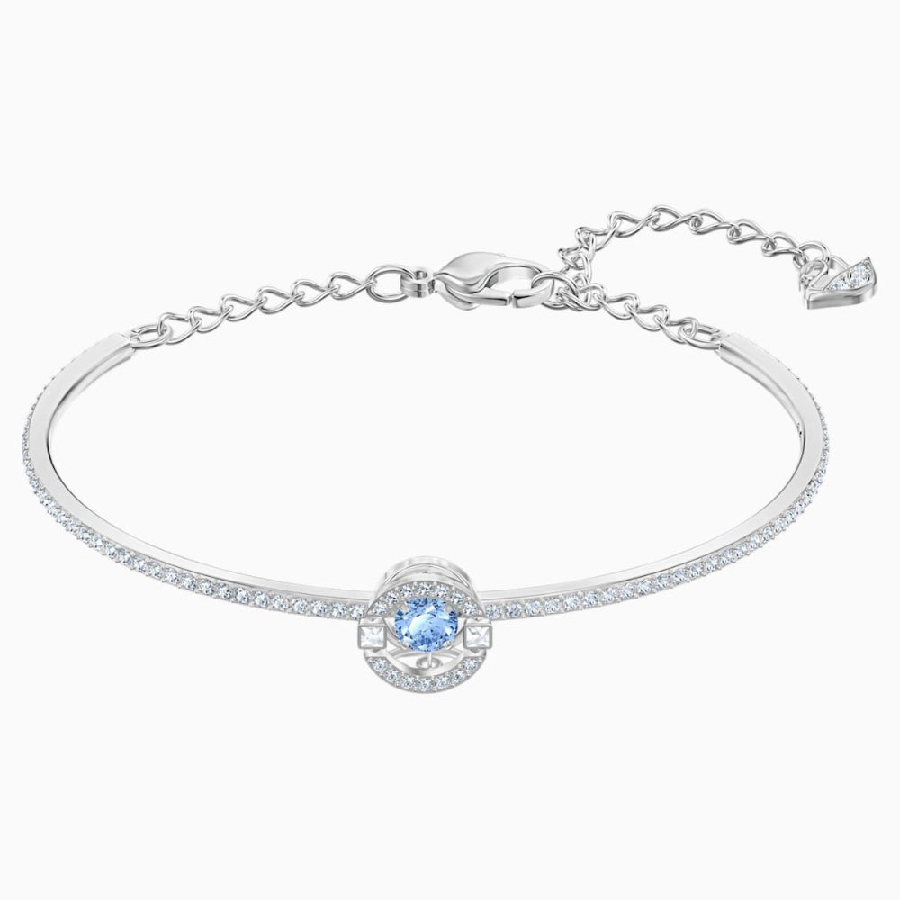 Swarovski Sparkling Dance Bangle Blue Size M – Blue Salon