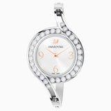 Swarovski Lovely Crystals Bangle Watch Metal Bracelet White Stainless Steel Medium Size M