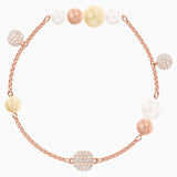 Swarovski Remix Collection Pearl Strand Multi-Ed Rose-Gold Tone Size S