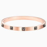 Swarovski Tactic Bangle Black Rose-Gold Tone Size S
