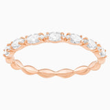 Swarovski Vittore Ring Marquise cut, White, Rose gold-tone plated Size-58