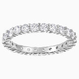 Swarovski Vittore Ring  White, Rhodium Plated Size-52