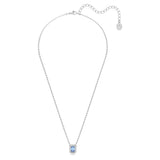 Swarovski Millenia Necklace Octagon Cut, Blue, Rhodium Plated