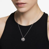 Swarovski Generation Necklace with Pendant White Rhodium plated