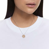 Swarovski Eternal Necklace with pendant Flower Multicolored Mixed metal finish  38CM