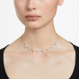 Swarovski Ortyx Necklace Triangle cut White Rhodium plated