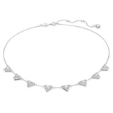 Swarovski Ortyx Necklace Triangle cut White Rhodium plated