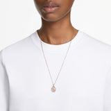 Swarovski Signum Necklace With Pendant Swan White Rose gold-tone plated