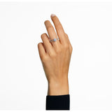 Swarovski Constella Cocktail Ring Princess cut Pavé White Rhodium plated  60