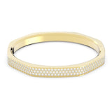 Swarovski Dextera Bangle Octagon Pave White Gold-tone plated  SMALL