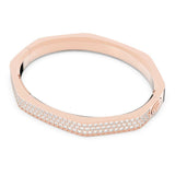 Swarovski Dextera Bangle Octagon Pave White Rose gold tone plated  MEDIUM