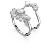 Swarovski Gema Cocktail Ring Flower White Rhodium plated  55