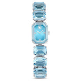 Swarovski Millenia Octagon cut bracelet Blue Stainless Steel Watch   23 mm x 17 mm