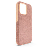 حافظة هاتف Swarovski High للهاتف الذكي iPhone® 13 Pro بلون ذهبي وردي مقاس واحد