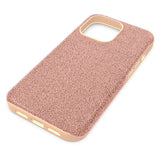 حافظة هاتف Swarovski High للهاتف الذكي iPhone® 13 Pro بلون ذهبي وردي مقاس واحد