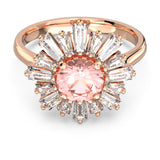Swarovski Sunshine Ring Pink Rose gold-tone plated  60