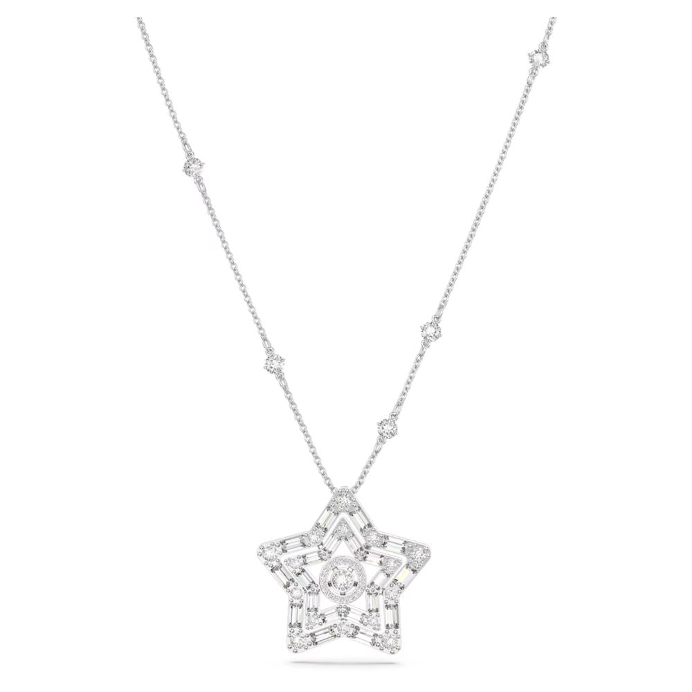 Swarovski Stella Neckalce with pendant Mixed cuts Star White Rhodium p