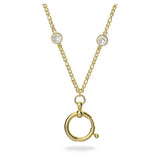 Swarovski Curiosa Necklace with ring pendant Yellow Gold-tone plate  55 CM
