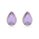 Swarovski Orbita Stud Earrings Drop cut Multicolored Gold-tone plated  ONE SIZE